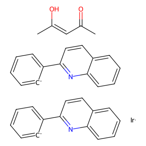 aladdin 阿拉丁 A404137 (乙酰丙酮)双(2-苯基喹啉-C2,N')铱(III) 1173886-71-9 98%