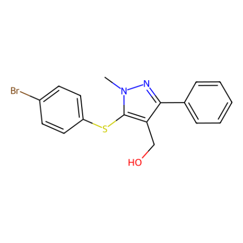 aladdin 阿拉丁 B356009 {5-[（4-溴苯基）硫烷基]-1-甲基-3-苯基-1H-吡唑-4-基}甲醇 318247-56-2 95%
