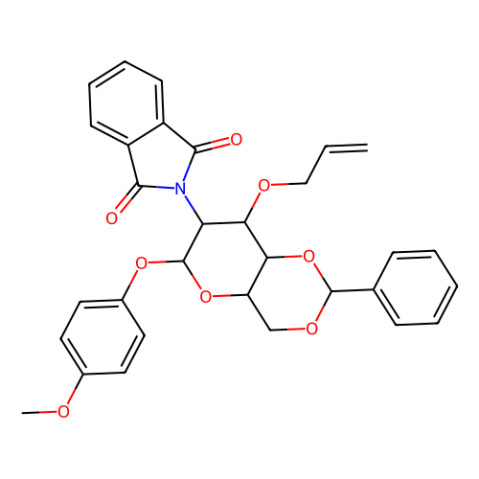 aladdin 阿拉丁 M157795 4-甲氧苯基-3-O-烯丙基-4,6-O-苯亚甲基-2-脱氧-2-邻苯二甲酰亚氨基-β-D-吡喃葡萄糖苷 889453-84-3 97%