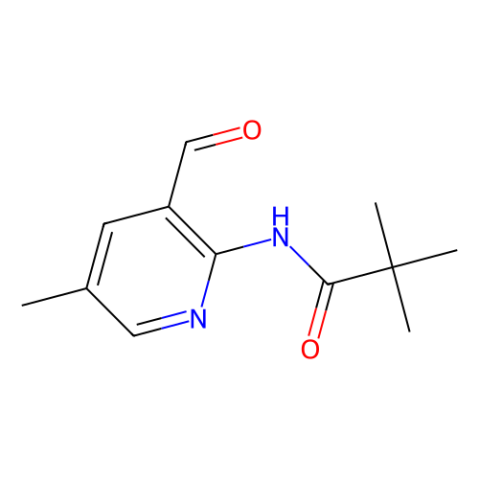 aladdin 阿拉丁 N166829 N-(3-甲酰-5-甲基吡啶-2-基)三甲基乙胺 127446-31-5 97%