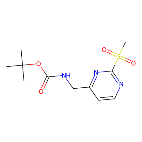 aladdin 阿拉丁 T191636 ((2-(甲基硫烷基)嘧啶-4-基)甲基)氨基甲酸叔丁酯 1799434-48-2 97%