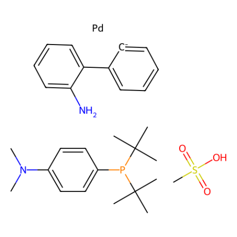aladdin 阿拉丁 A299593 甲磺酸[(4-(N,N-二甲氨基)苯基]二叔丁基膦(2'-氨基-1,1'-联苯-2-基)钯(II) 1820817-64-8 97%