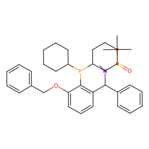 aladdin 阿拉丁 S398849 [S(R)]-N-[(R)-[(3-苄氧基-2-(二环己基膦)苯基)苯甲基]-N-甲基-2-叔丁基亚磺酰胺 2565792-50-7 ≥95%