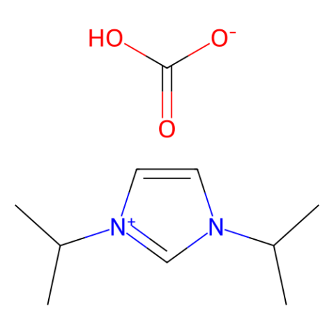 aladdin 阿拉丁 D404271 1,3-二异丙基咪唑鎓碳酸氢盐 (含有数量不等的1,3-二异丙基咪唑鎓-2-羧酸盐) 1372124-90-7 97%