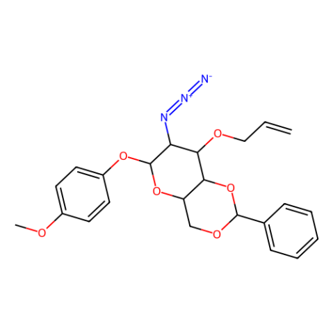 aladdin 阿拉丁 M158139 4-甲氧苯基3-O-烯丙基-2-叠氮基-4,6-O-苯亚甲基-2-脱氧-β-D-吡喃葡萄糖苷 889453-78-5 98%