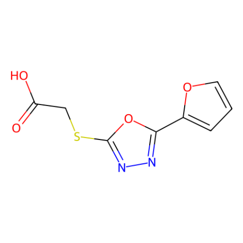 aladdin 阿拉丁 F356339 {[5-（2-呋喃基）-1,3,4-恶二唑-2-基]硫基}乙酸 33621-24-8 95%