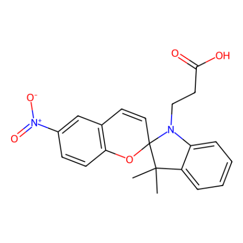aladdin 阿拉丁 B419566 1-(BETA-羧基乙基)-3,3-二甲基-6'-硝基螺(吲哚啉- 2,2'-2H-苯并吡喃) 55779-26-5 98%