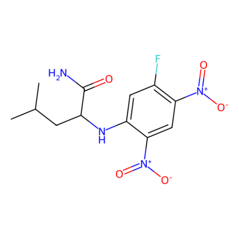 aladdin 阿拉丁 N159216 Nα-(5-氟-2,4-二硝基苯基)-L-亮氨酰胺[用于旋光纯度测定的高效液相色谱标记试剂] 178065-29-7 >98.0%(HPLC)