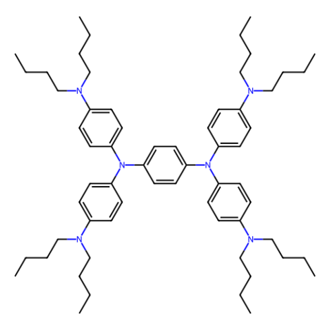 aladdin 阿拉丁 N405104 N,N,N',N'-四[4-(二丁基氨基)苯基]-1,4-苯二胺 4182-80-3 98%