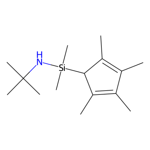 aladdin 阿拉丁 N341551 N-叔丁基-1,1-二甲基-1-（2,3,4,5-四甲基-2,4-环戊二烯-1-基）硅烷基胺 125542-04-3 97%