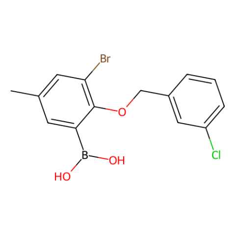 aladdin 阿拉丁 B187292 3-溴-2-(3′-氯苄氧基)-5-甲基苯基硼酸(含有数量不等的酸酐) 870778-83-9 95%