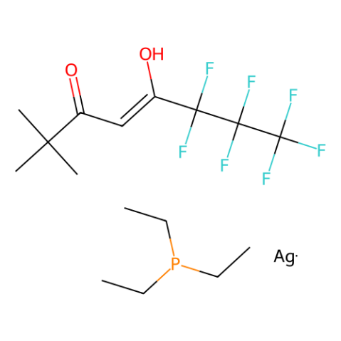 aladdin 阿拉丁 T282954 三乙基膦(6,6,7,7,8,8,8-七氟-2,2-二甲基-3,5-辛二酮)银(I) 165461-74-5 ≥98%