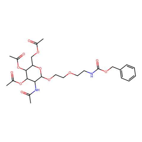 aladdin 阿拉丁 A419630 2-乙酰氨基-3,4,6-三-O-乙酰基-1-O-[(N-Cbz-氨基乙氧基)乙氧基] -2-脱氧-β-D-吡喃半乳糖 1261568-35-7 ≥98%