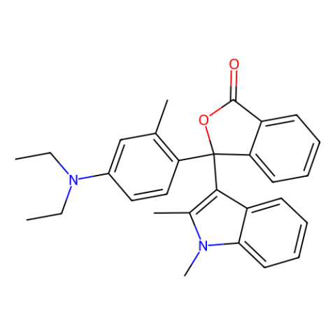 aladdin 阿拉丁 D154989 3-(1,2-二甲基-3-吲哚基)-3-[4-(二乙氨基)-2-甲基苯基]苯酞 36499-49-7 98.0%