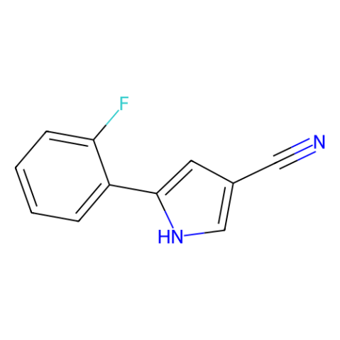 aladdin 阿拉丁 F419428 5-(2-氟苯基)-1H-吡咯-3-甲腈 1240948-77-9 96%