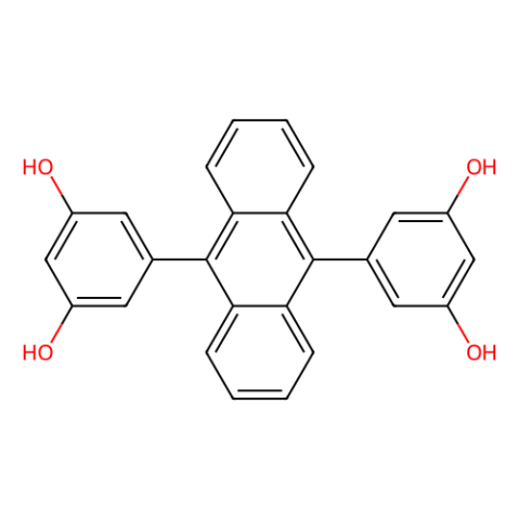aladdin 阿拉丁 B153203 9,10-双(3,5-二羟苯基)蒽 153715-08-3 96%