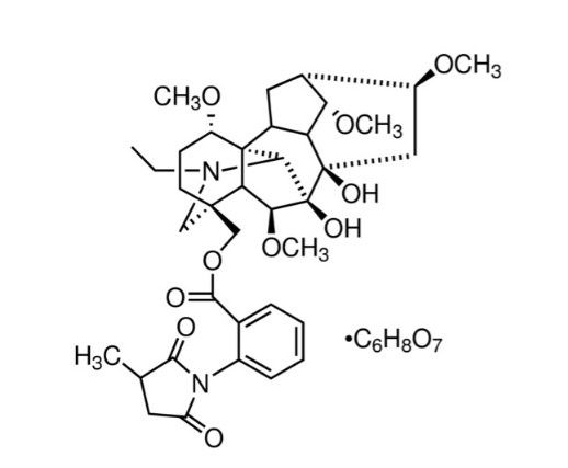 aladdin 阿拉丁 M275325 甲基牛扁亭柠檬酸盐（MLA） 112825-05-5 ≥98%