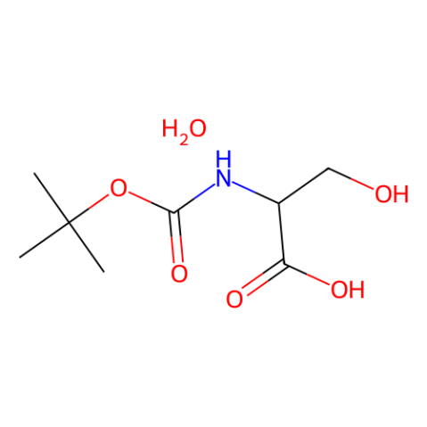 aladdin 阿拉丁 N588012 N-叔丁氧基羰基-L-丝氨酸 水合物 204191-40-2 98%