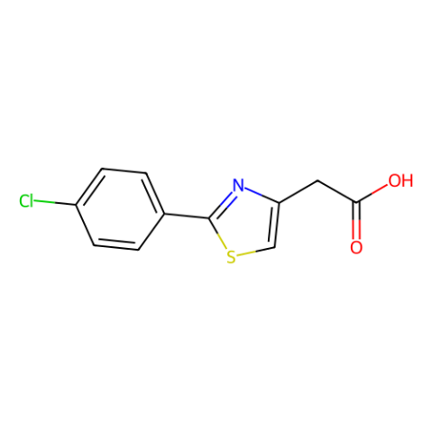 aladdin 阿拉丁 C480747 2-[2-(4-氯苯基)-1,3-噻唑-4-基]乙酸 17969-20-9 98%