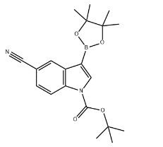 aladdin 阿拉丁 T586523 5-氰基-3-(4,4,5,5-四甲基-1,3,2-二氧杂硼烷-2-基)-1H-吲哚-1-甲酸叔丁酯 1185427-07-9 98%