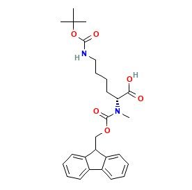 aladdin 阿拉丁 R587716 (R)-2-((((9H-芴-9-基)甲氧基)羰基)(甲基)氨基)-6-((叔丁氧基羰基)氨基)己酸 1793105-27-7 98%
