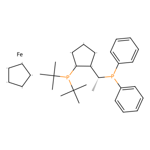 aladdin 阿拉丁 S358767 (S)-1-[(RP)-2-(二叔丁基膦)二茂铁]乙基二苯基膦 223121-01-5 97%