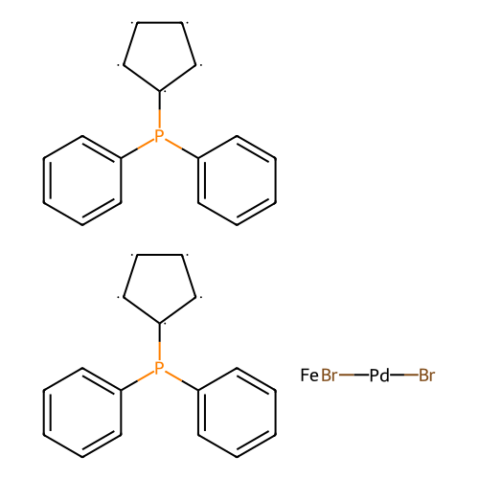 aladdin 阿拉丁 D299610 1,1-双(二苯基膦基)二茂铁二溴化钯(II) 124268-93-5 ≥98%