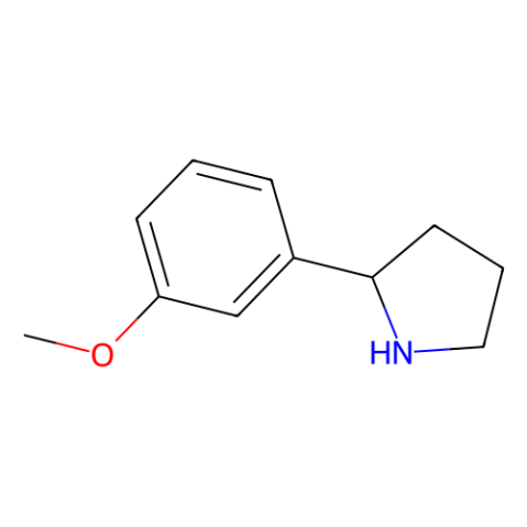 aladdin 阿拉丁 M165580 2-(3-甲氧苯基)-吡咯烷 103861-77-4 98%