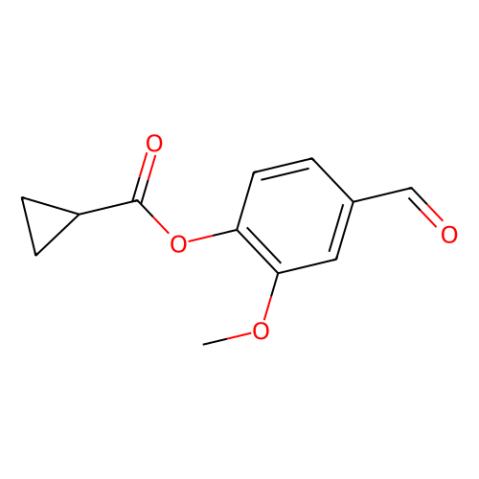aladdin 阿拉丁 C346602 环丙烷羧酸4-甲酰基-2-甲氧基-苯基酯 380336-99-2 97%