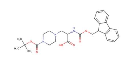 aladdin 阿拉丁 S588684 (S)-3-(4-Boc-哌嗪-1-基)-2-(Fmoc-氨基)丙酸 313052-20-9 98%