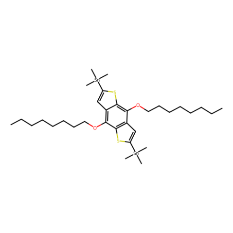 aladdin 阿拉丁 B152916 4,8-双(正辛氧基)-2,6-双(三甲基甲锡烷基)苯并[1,2-b:4,5-b']二噻吩 1098102-95-4 95%