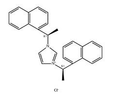 aladdin 阿拉丁 B587829 1,3-双((R)-1-(萘-1-基)乙基)-1H-咪唑-3-鎓氯化物 186354-48-3 97%