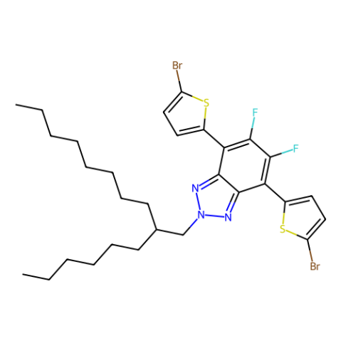 aladdin 阿拉丁 B486816 4,7-双(5-溴-2-噻吩基)-5,6-二氟-2-(2-己基癸基)-2H-苯并三唑 1887135-96-7 98%