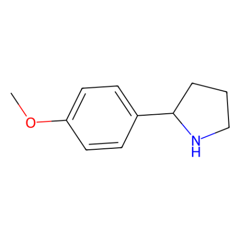 aladdin 阿拉丁 M158431 2-(4-甲氧苯基)吡咯烷 74190-66-2 98%