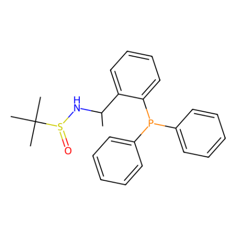 aladdin 阿拉丁 S399002 [S(R)]-N-[(1S)-1-[2-(二苯基膦)苯基]乙基]-2-叔丁基亚磺酰胺 1595319-98-4 ≥95%