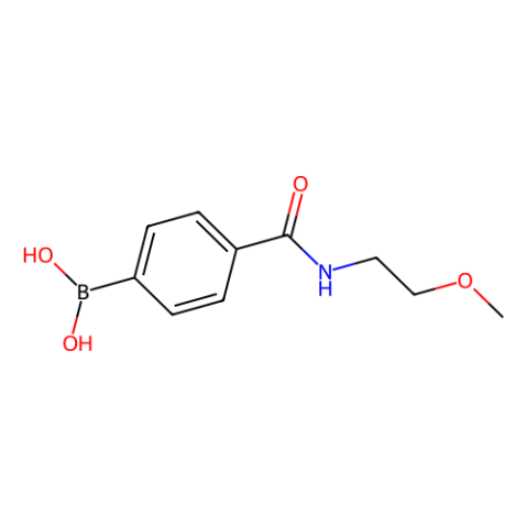 aladdin 阿拉丁 M187064 4-(2-甲氧基乙基氨甲酰基)苯硼酸(含不定量的酸酐) 850589-34-3 97%