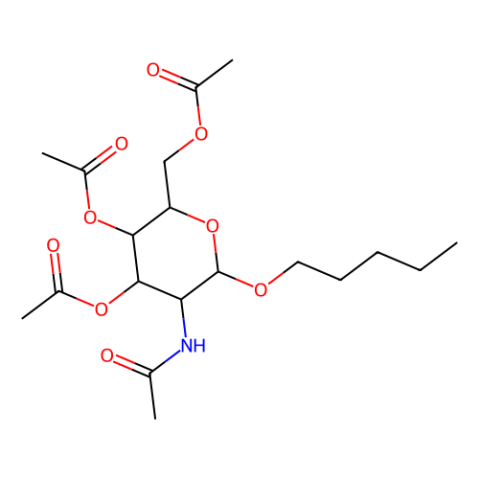 aladdin 阿拉丁 A354232 戊基 2-(乙酰氨基)-2-脱氧-β-D-吡喃葡萄糖苷 3,4,6-三乙酸酯 146288-30-4 98%