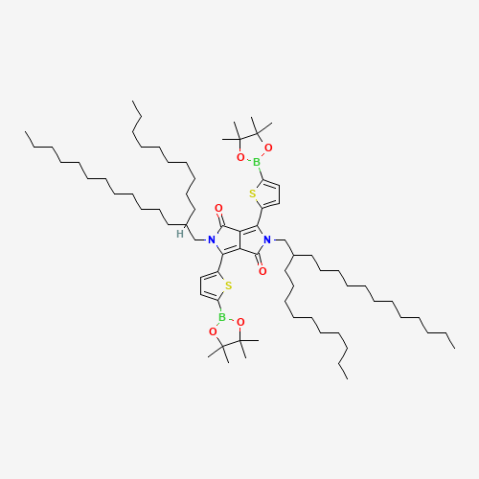 aladdin 阿拉丁 B405395 2,5-双(2-癸基十四烷基)-3,6-双[5-(4,4,5,5-四甲基-1,3,2-二氧杂环戊硼烷-2-基)噻吩-2-基]吡咯[3,4-c]吡咯-1,4(2H,5H)-二酮 1412448-63-5 >95.0%(HPLC)