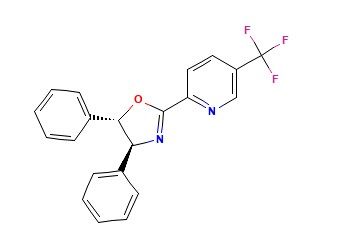 aladdin 阿拉丁 S587975 (4S,5S)-4,5-二苯基-2-(5-(三氟甲基)吡啶-2-基)-4,5-二氢恶唑 1997306-77-0 95%