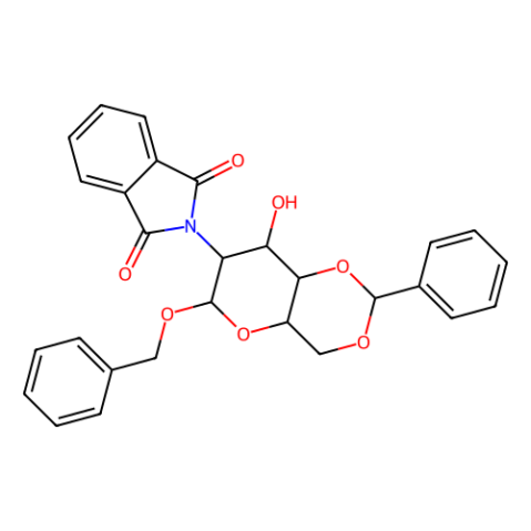 aladdin 阿拉丁 B348236 苄基2-脱氧-2-邻苯二甲酰亚胺-4,6-O-亚苄基-β-D-吡喃葡萄糖苷 80035-33-2 97%