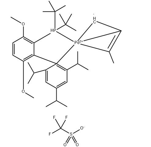 aladdin 阿拉丁 T299650 烯丙基[2-(二叔丁基膦基)-3,6-二甲氧基-2',4',6'-三异丙基-1,1'-联苯]三氟甲磺酸钯(II) 1798782-17-8 98%