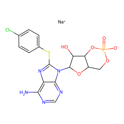 aladdin 阿拉丁 C276526 8-(4-氯苯硫基）-鸟苷 3′,5′-环单磷酸 钠盐 93882-12-3 ≥99%