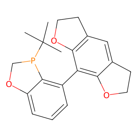 aladdin 阿拉丁 R282154 （R）-3-（叔丁基）-4-（2,3,5,6-四氢苯并[1,2-b：5,4-b'']二呋喃-8-基）-2,3-二氢苯并[d] [1,3]氧杂磷杂戊环 1835717-07-1 97%,>99% ee