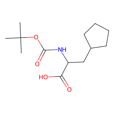 aladdin 阿拉丁 S174228 (2S)-2-{[[(叔丁氧基)羰基]氨基} -3-环戊基丙酸 143415-31-0 97%