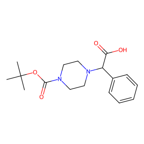 aladdin 阿拉丁 B169754 2-(4-叔丁氧基甲酰基哌嗪基)-2-苯乙酸 347186-49-6 97.0% (HPLC)