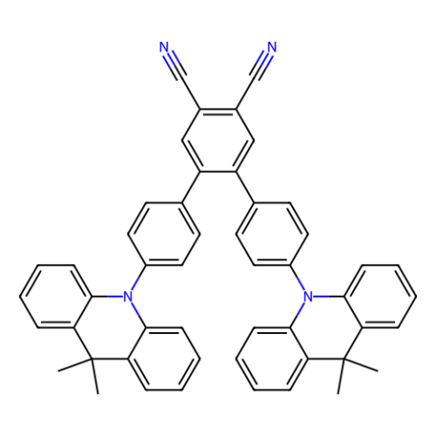 aladdin 阿拉丁 B293015 4,5-双[4-(9,9-二甲基-9,10-二氢吖啶)苯基]-1,2-二氰基苯 1784766-38-6 98%，Sublimed