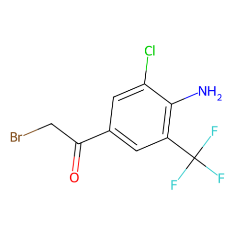 aladdin 阿拉丁 A346848 1-[4-氨基-3-氯-5-（三氟甲基）苯基]-2-溴-乙酮 97760-87-7 95％