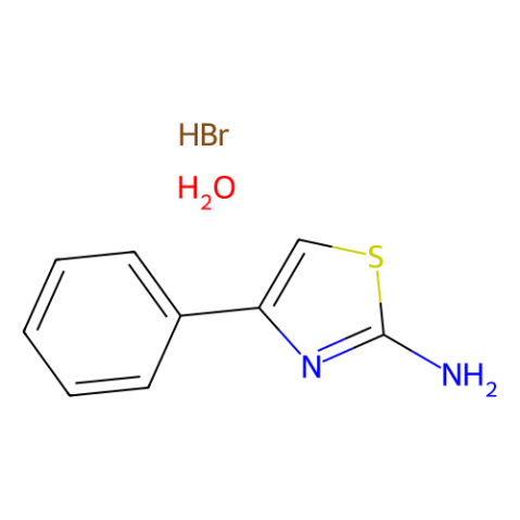 aladdin 阿拉丁 A170774 2-氨基-4-苯基噻唑 氢溴酸盐 一水合物 52253-69-7 99%