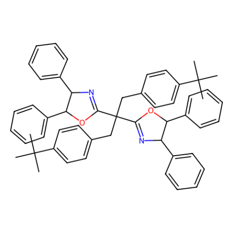 aladdin 阿拉丁 R587876 (4R,4'R,5S,5'S)-2,2'-(1,3-双(4-（叔丁基)苯基)丙烷-2,2-二基)双(4,5-二苯基-4,5-二氢噁唑) 1908437-58-0 97% 99%ee