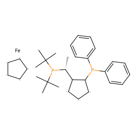 aladdin 阿拉丁 R396593 (R)-(-)-1-[(S)-2-(二苯基膦基)二茂铁基]乙基二叔丁基膦 155830-69-6 ≥97%